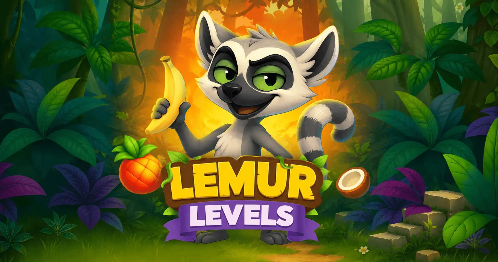 Lemur Levels Slot Demo by Bullshark Games slot cover image