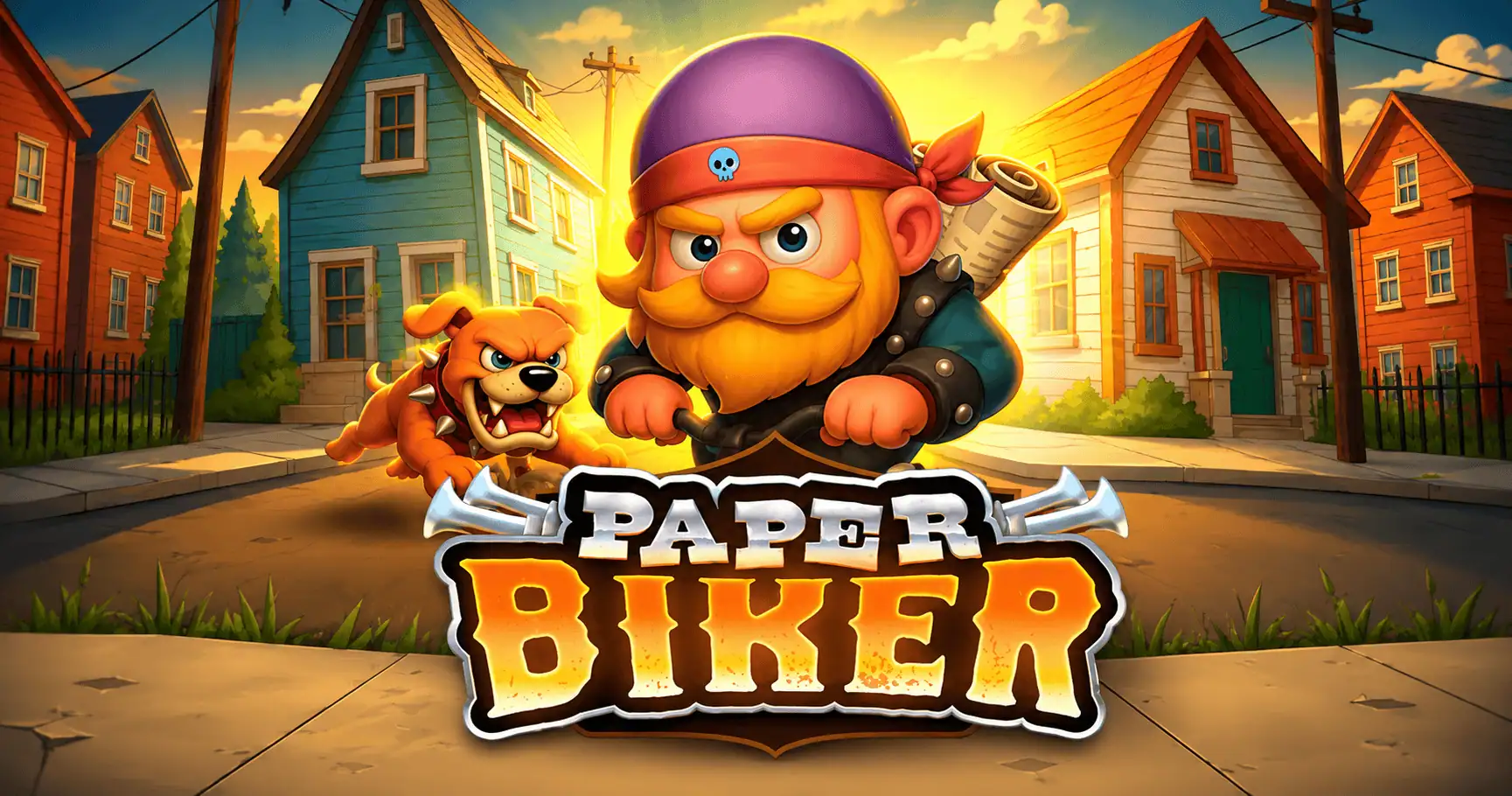 Paper Biker Slot by Bullshark Games Demo slot cover image