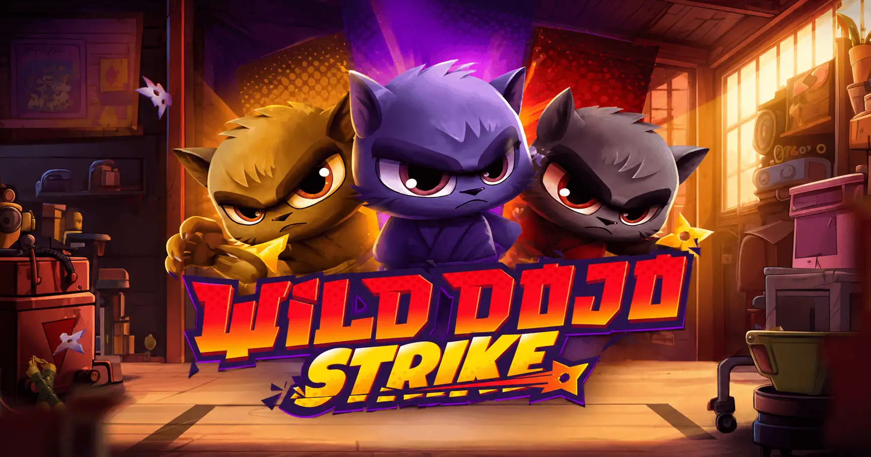 Wild Dojo Strike Slot by Bullshark Games Free Play slot cover image