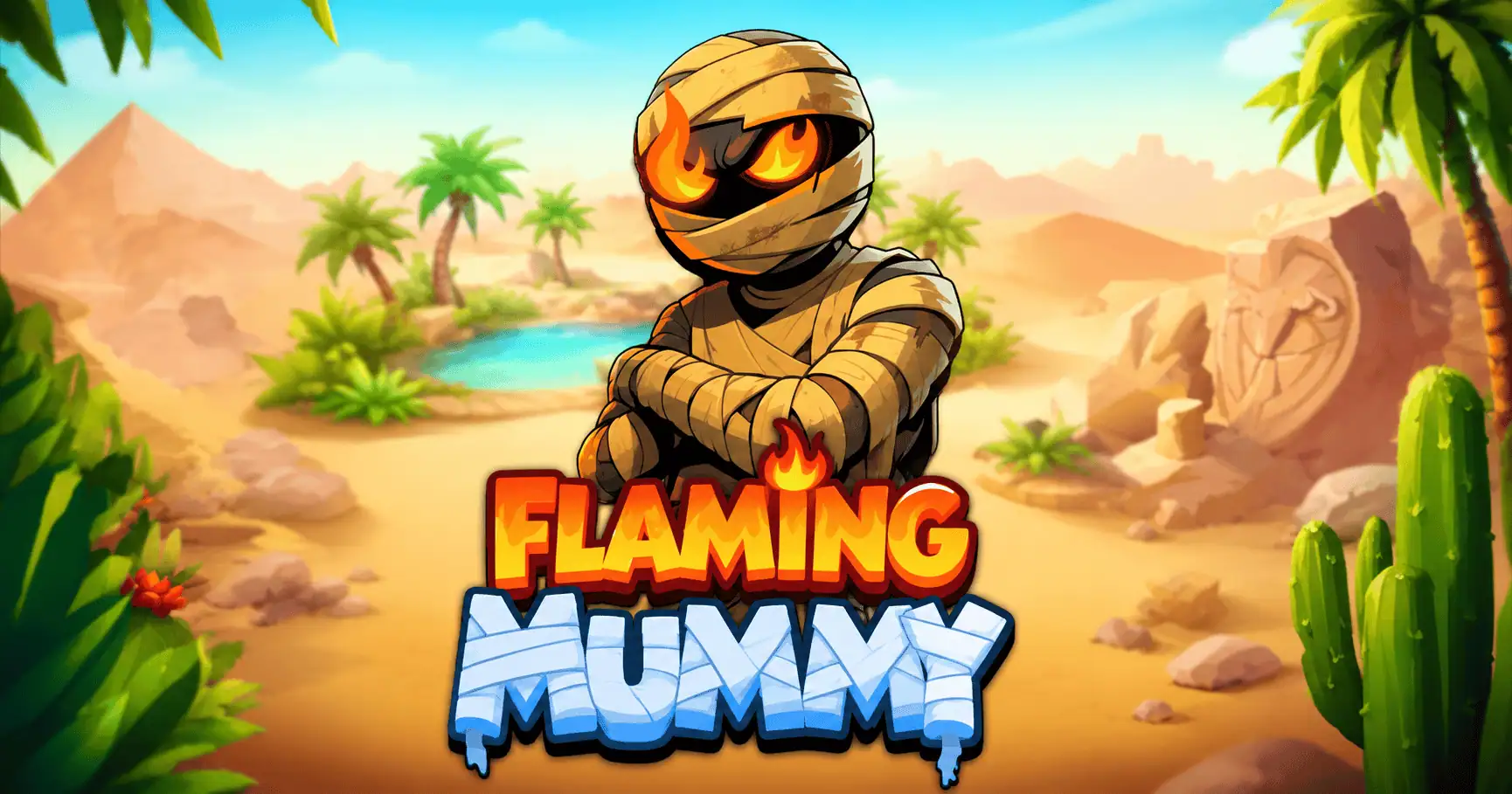 Flaming Mummy Slot by Colorful Play Free Play slot cover image