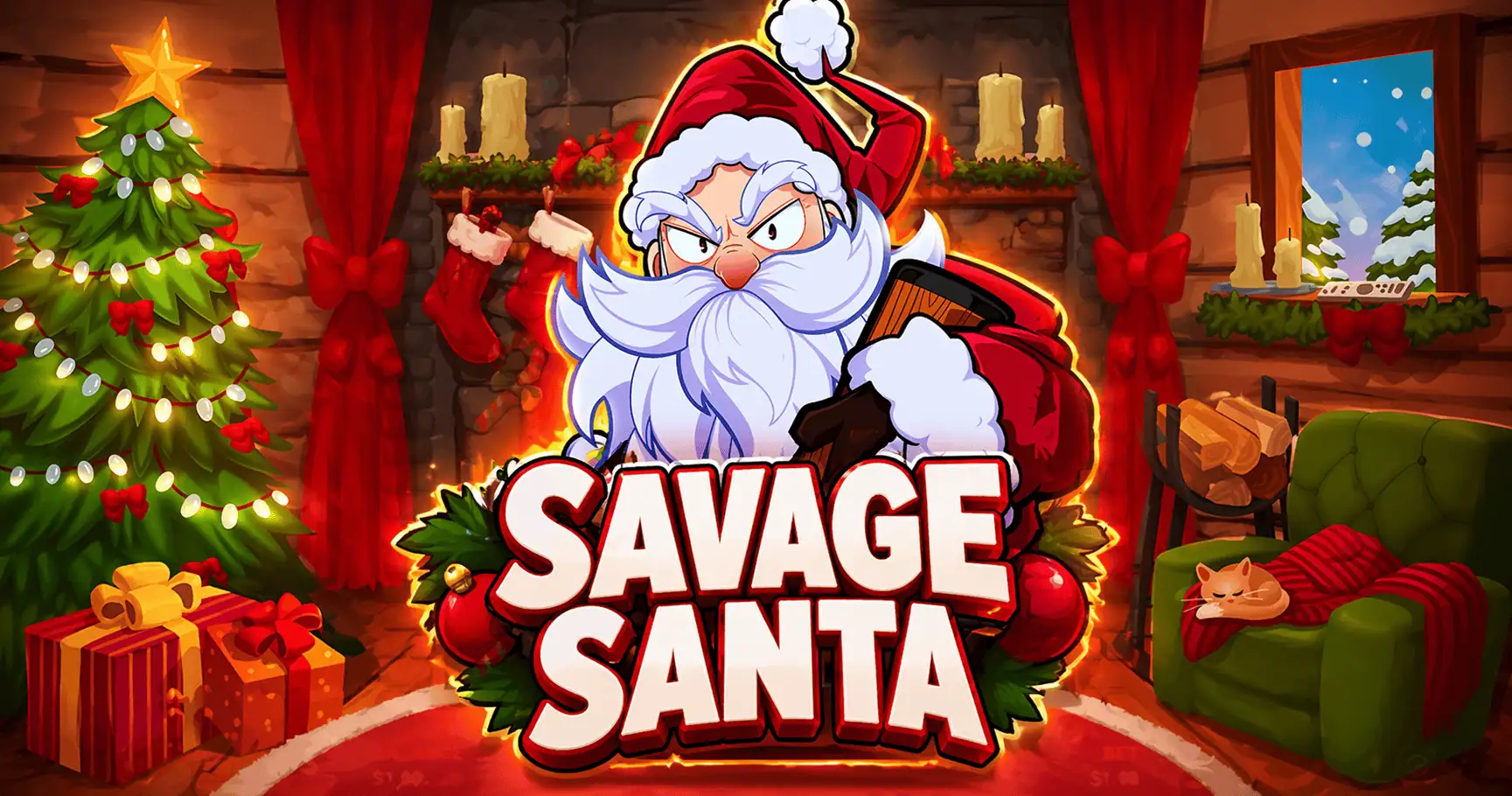 Savage Santa Slot Demo by Colorful Play slot cover image