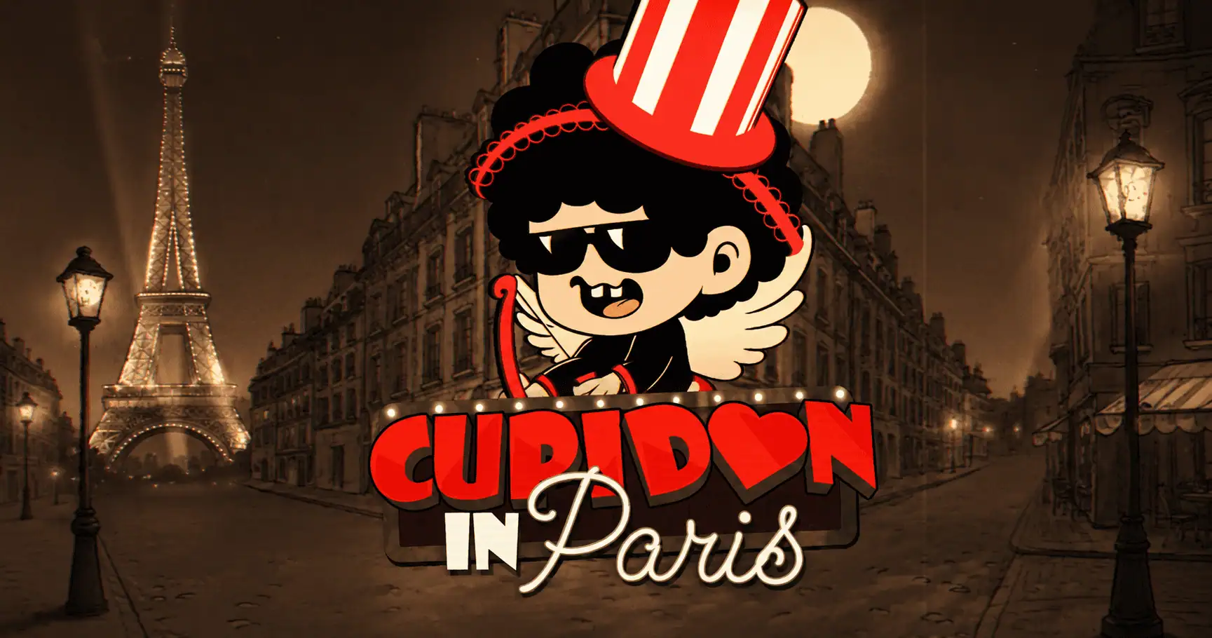 Cupidon In Paris Slot by Donut Gaming Demo slot cover image
