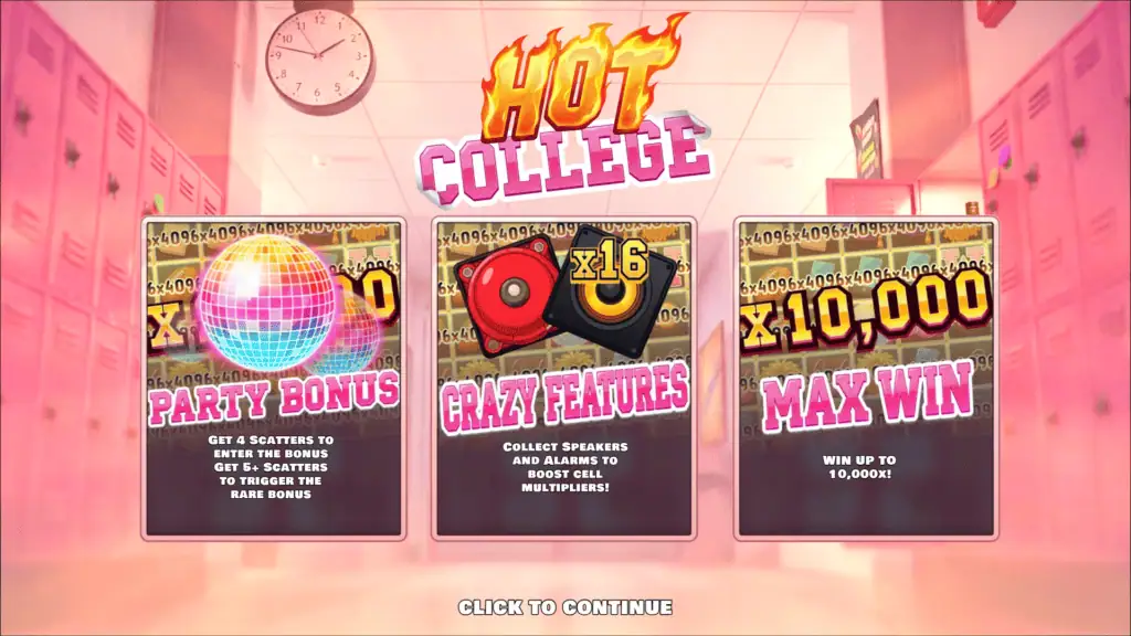 Donutgaming hot college intro screen