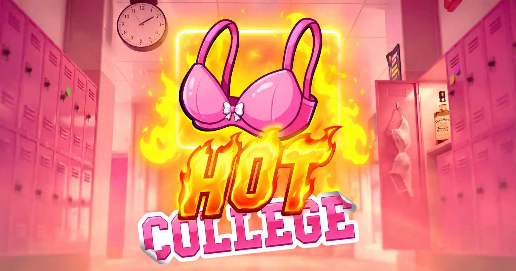 Hot College Slot by Donut Gaming Free Play slot cover image