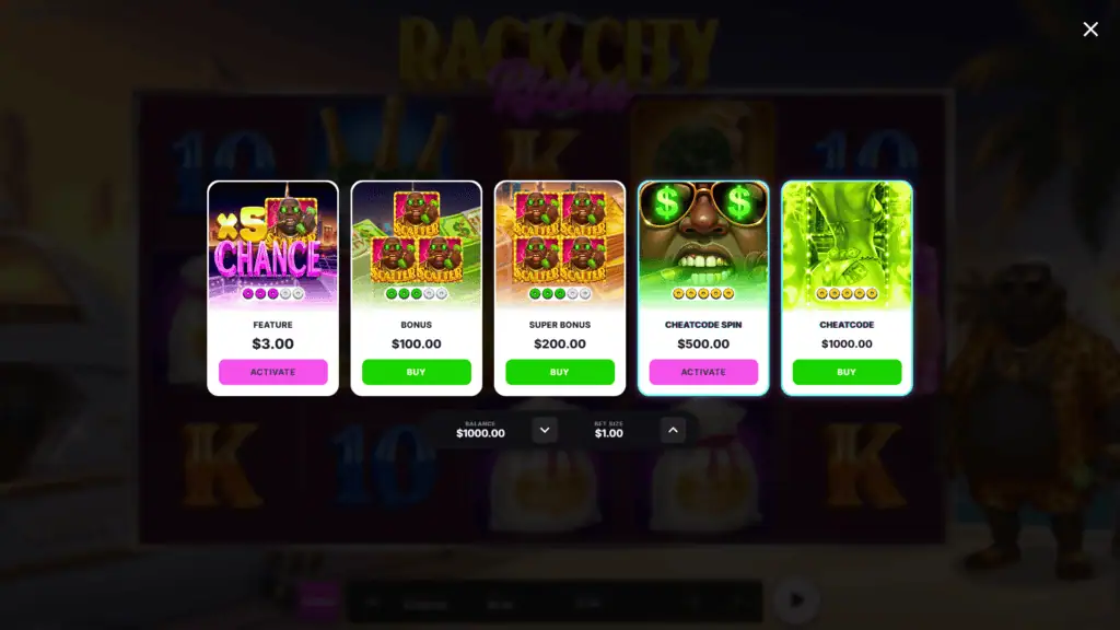 Donutgaming rack city riches bonus buy