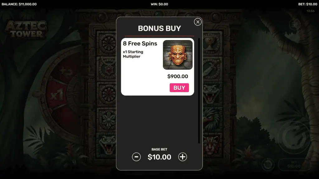 Dreamspin aztec tower bonus buy