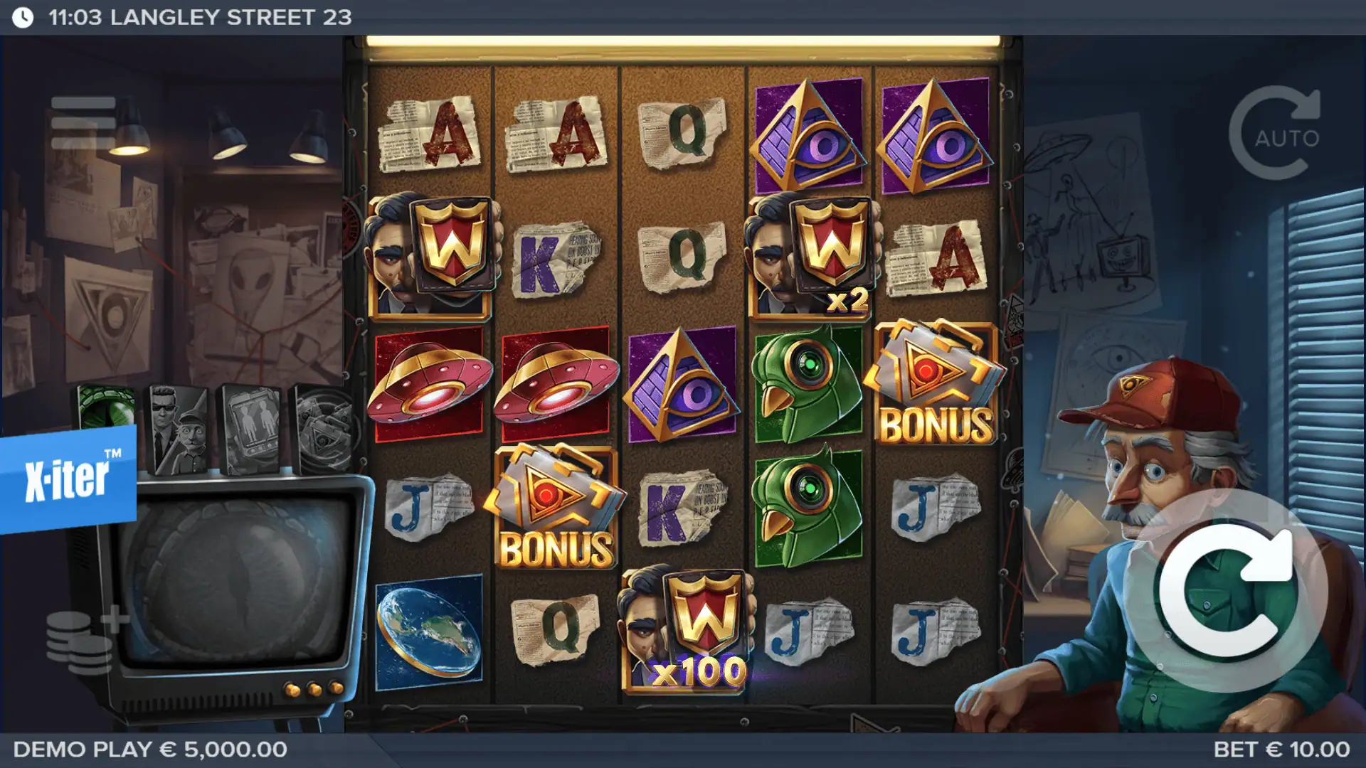 Langley Street 23 slot gameplay reels