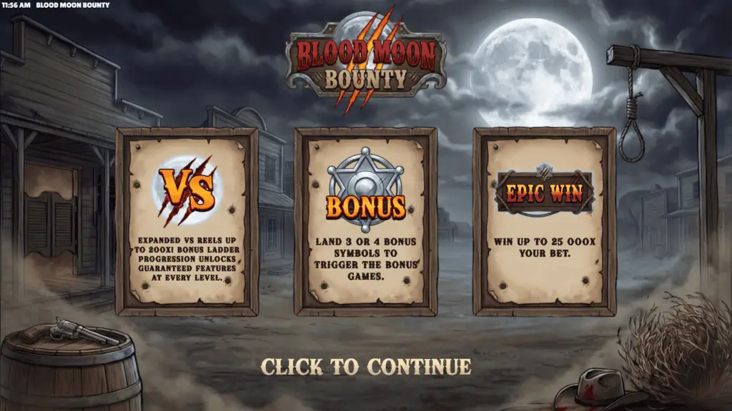 Gggaming blood moon bounty intro screen