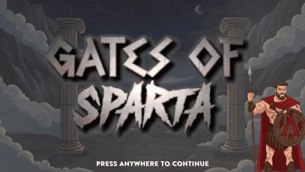 Goldleaf gates of sparta intro screen