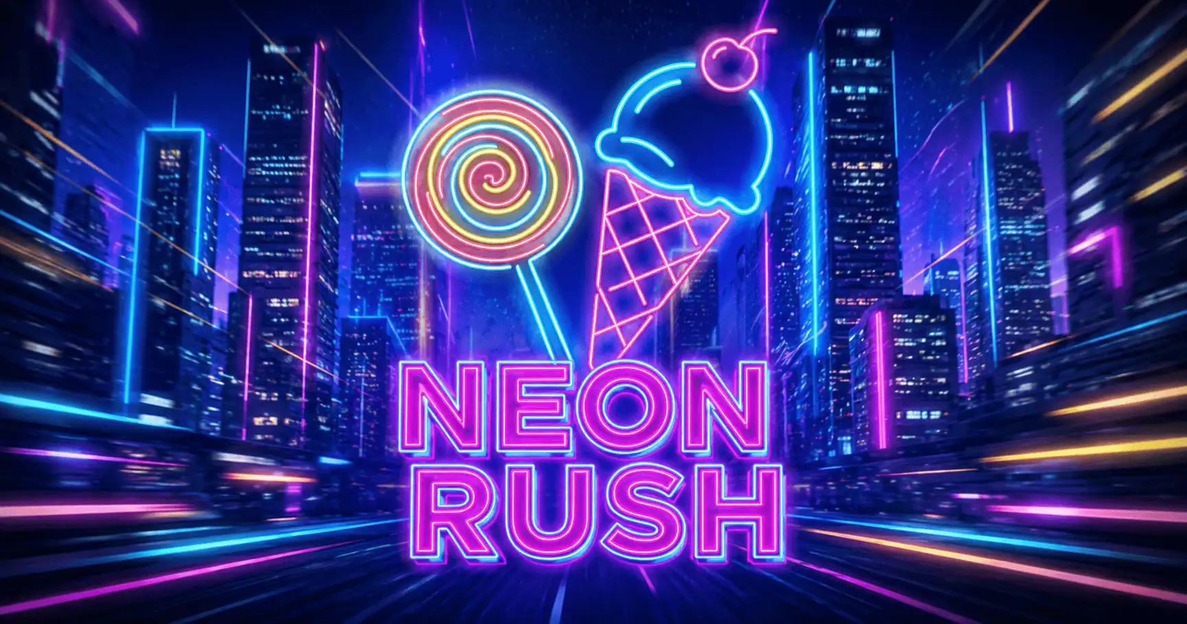 Neon Rush Slot by Gold Leaf Studios Demo slot cover image