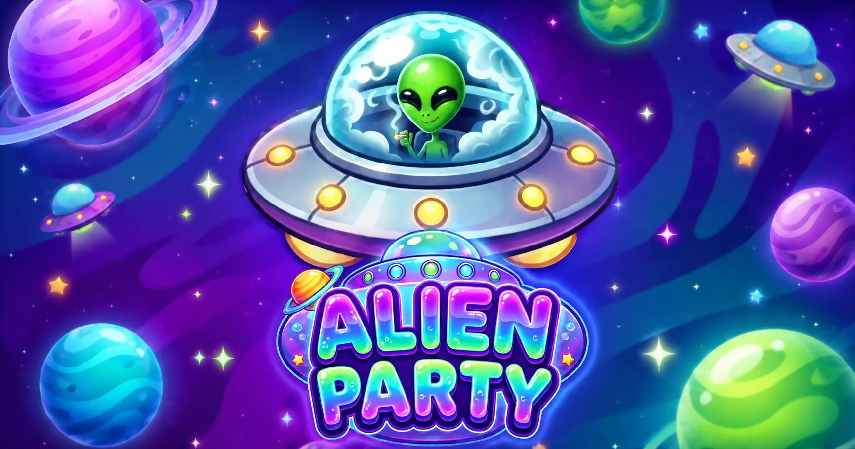 Alien Party Slot by Gold Leaf Studios Demo slot cover image