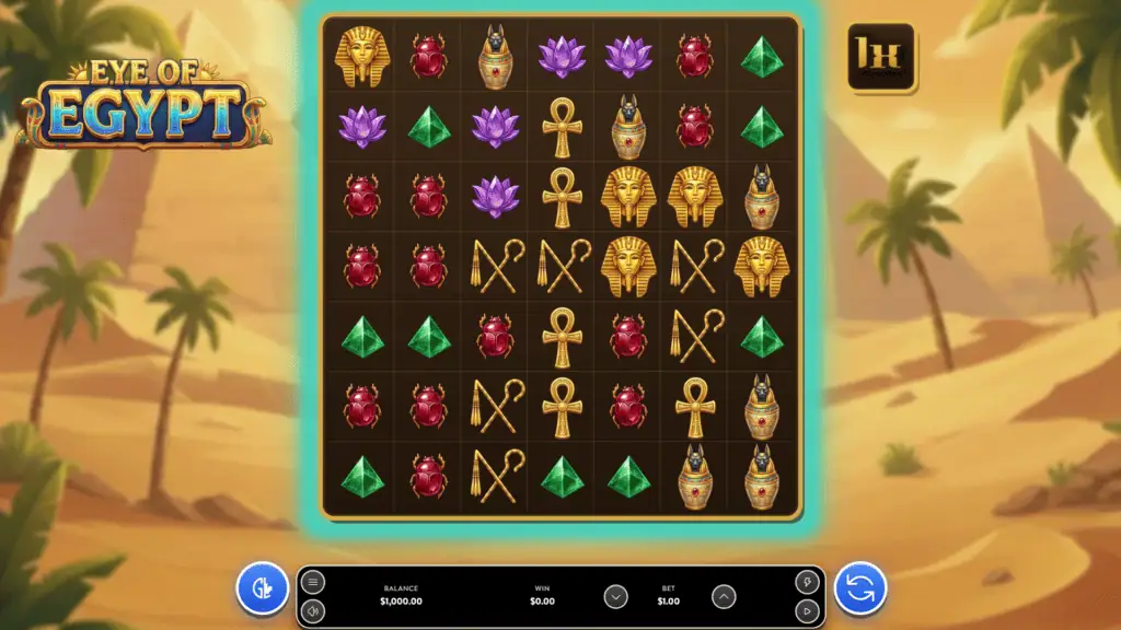 Goldleafstudios eye of egypt slot game preview