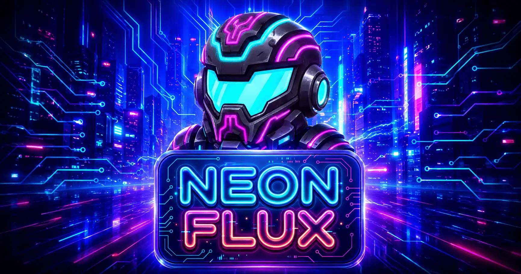 Neon Flux Slot by Gold Leaf Studios Demo slot cover image