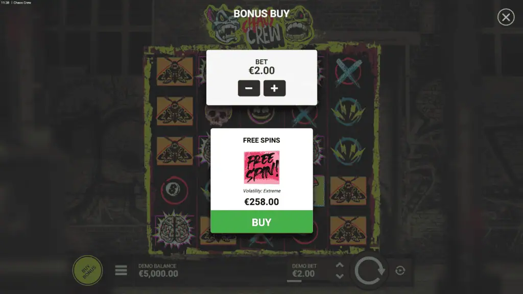 Hacksaw gaming chaos crew bonus buy