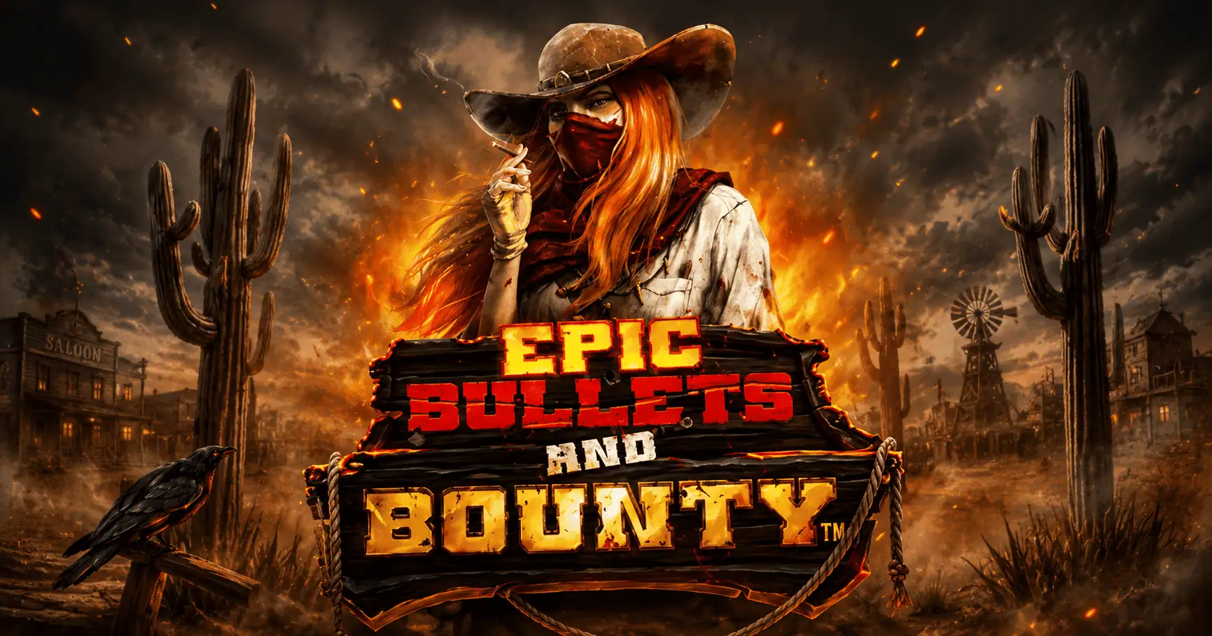 Epic Bullets & Bounty Slot Review by Hacksaw Gaming Free Play slot cover image