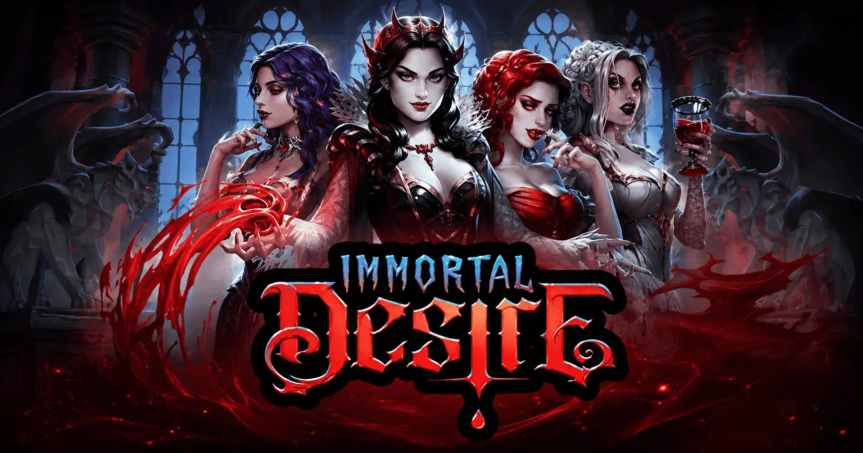Immortal Desire Slot by Hacksaw Gaming Free Play slot cover image