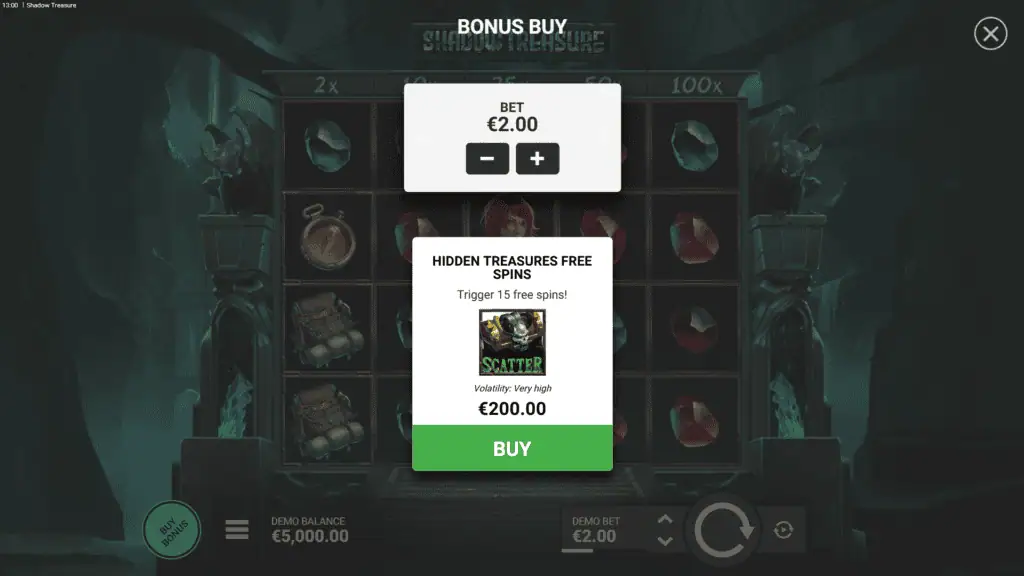 Nownow gaming shadow treasure bonus buy