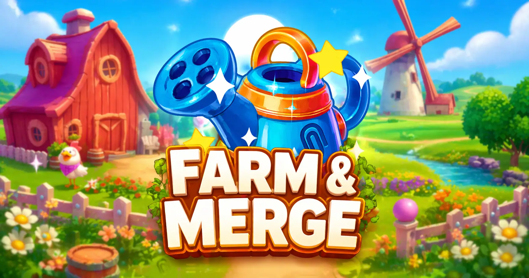Farm and Merge Slot Demo by Paperclip Gaming slot cover image