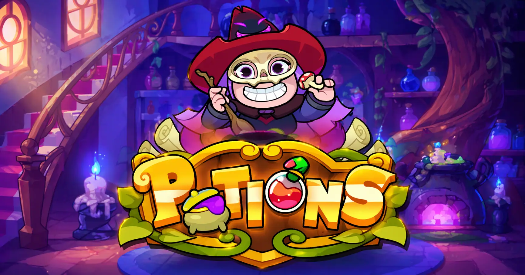 Potions Slot Review by Paperclip Gaming Free Play slot cover image