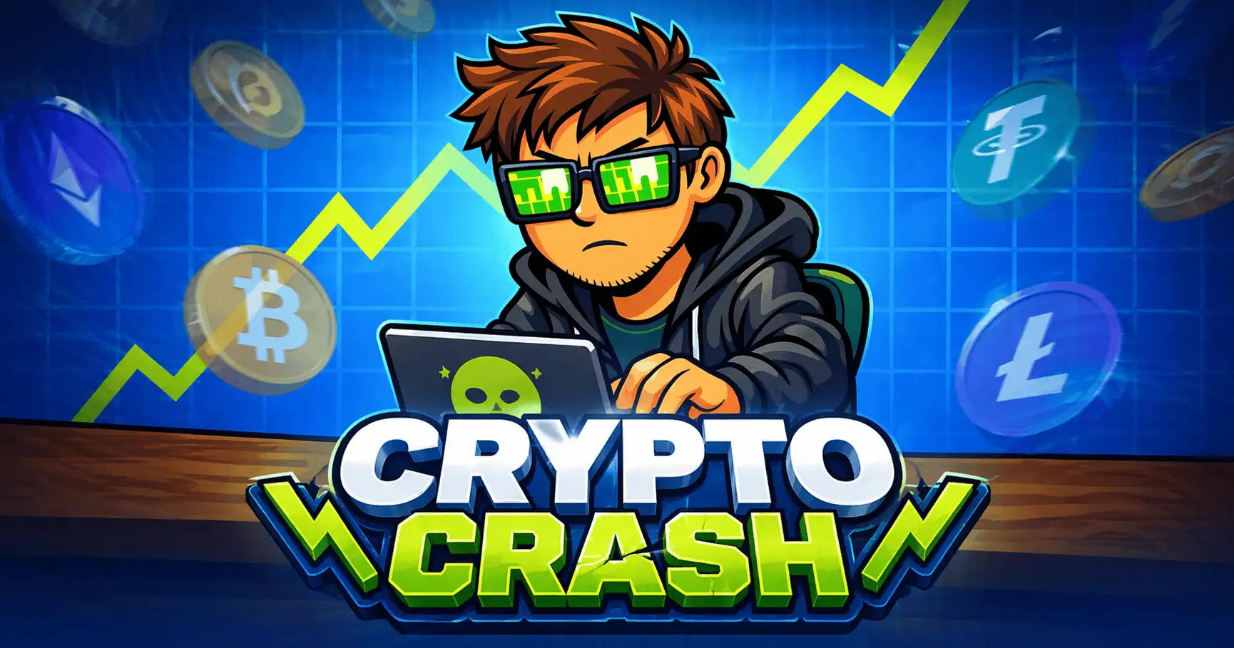 Crypto Crash Slot by Party House Demo slot cover image