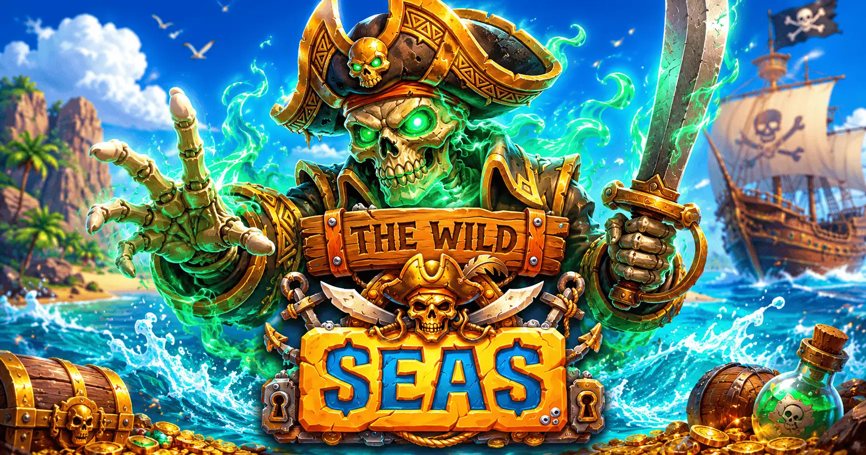 The Wild Seas Slot by Phantom Interactive Free Play slot cover image