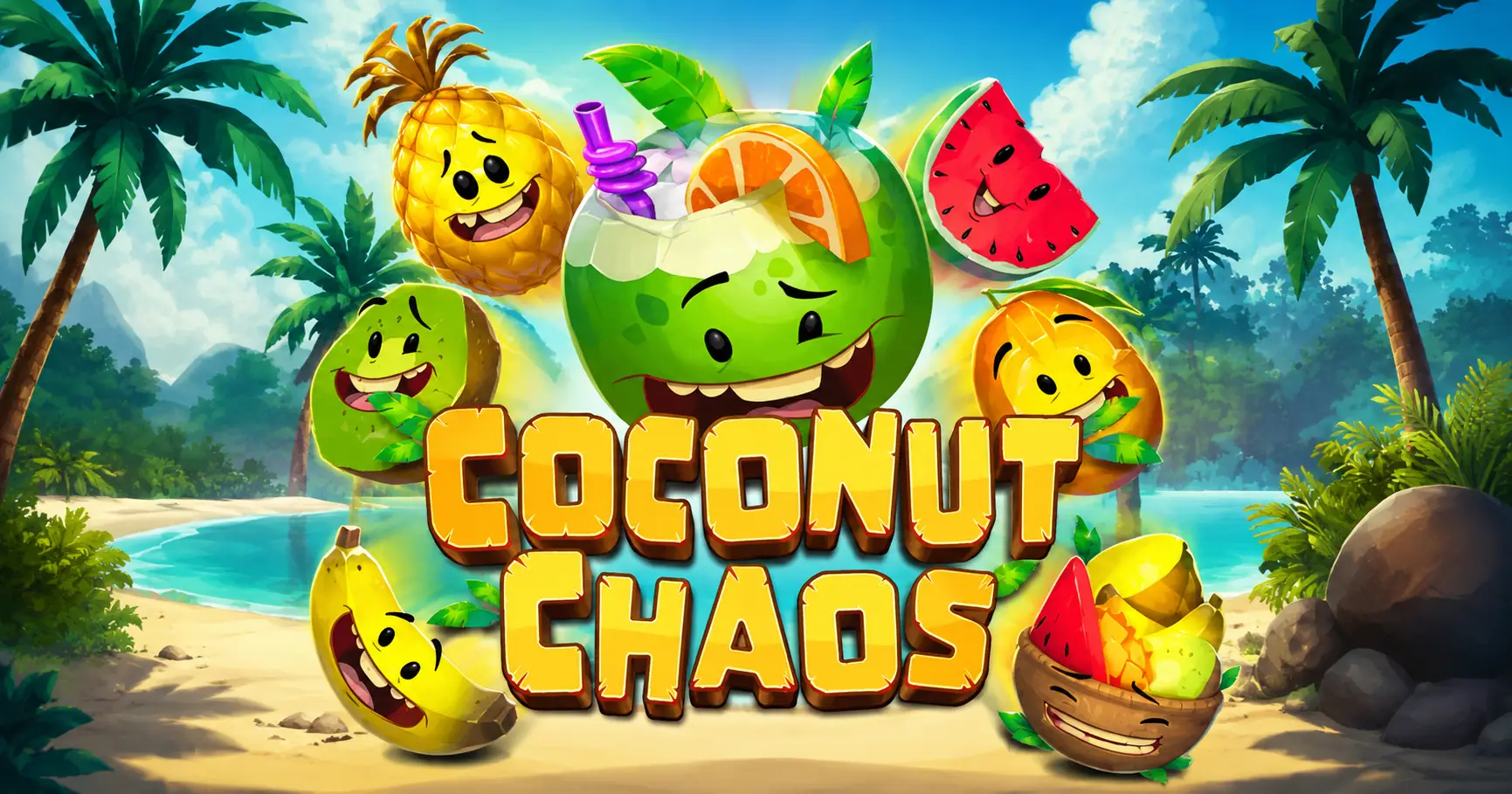 Coconut Chaos Slot by Pineapple Play Free Play slot cover image