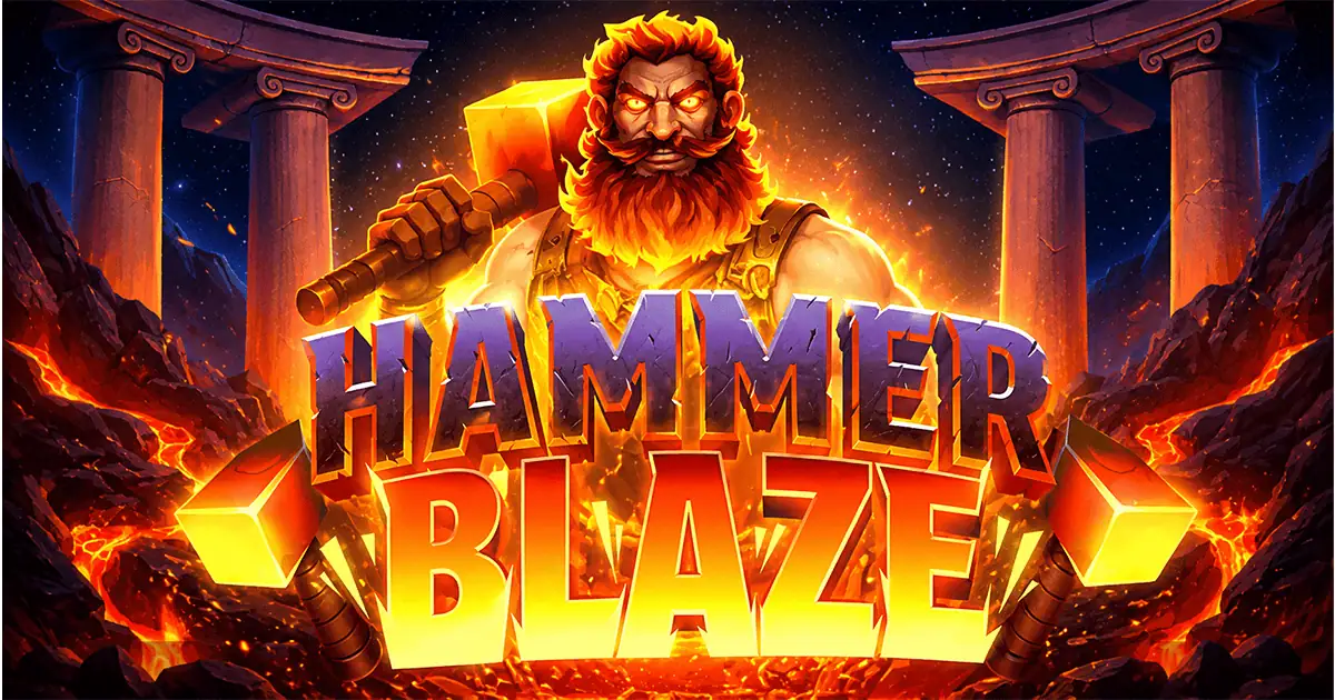 Hammerblaze Slot by Thunderkick Demo slot cover image