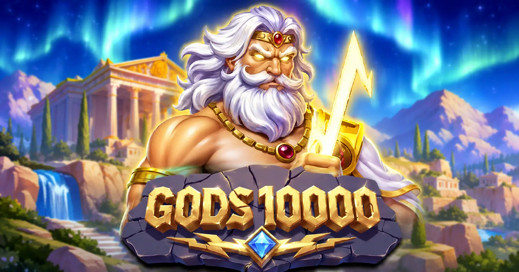 Gods 10000 Slot by Uppercut Gaming Demo slot cover image