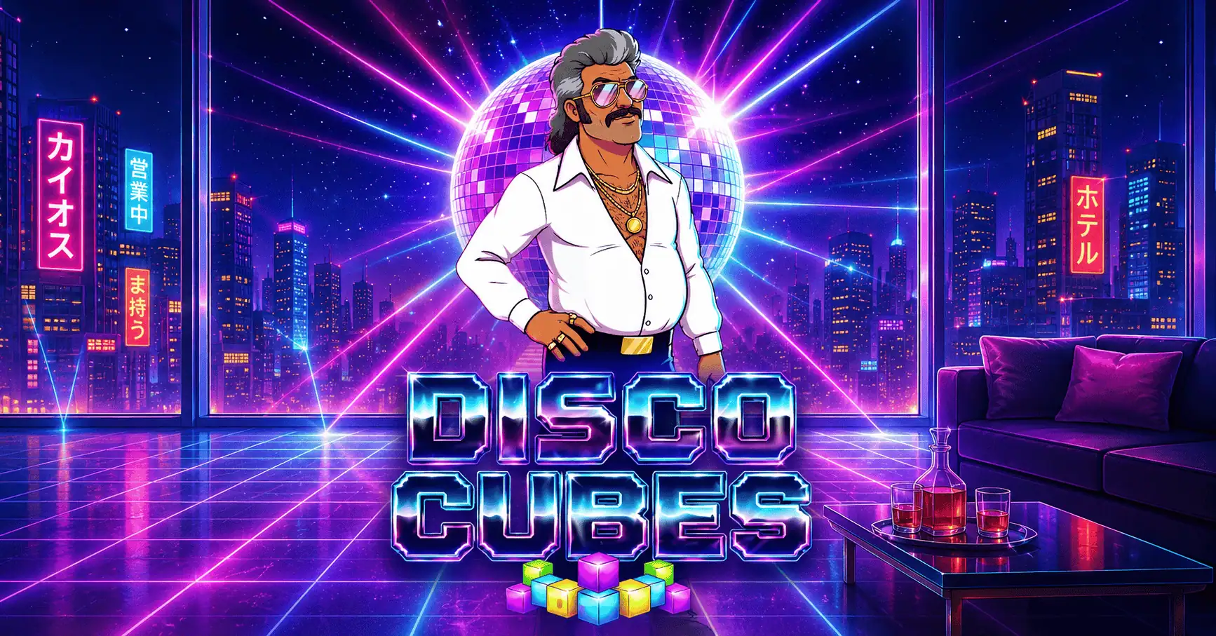 Disco Cubes Slot by 1000 Lakes Studios Demo slot cover image