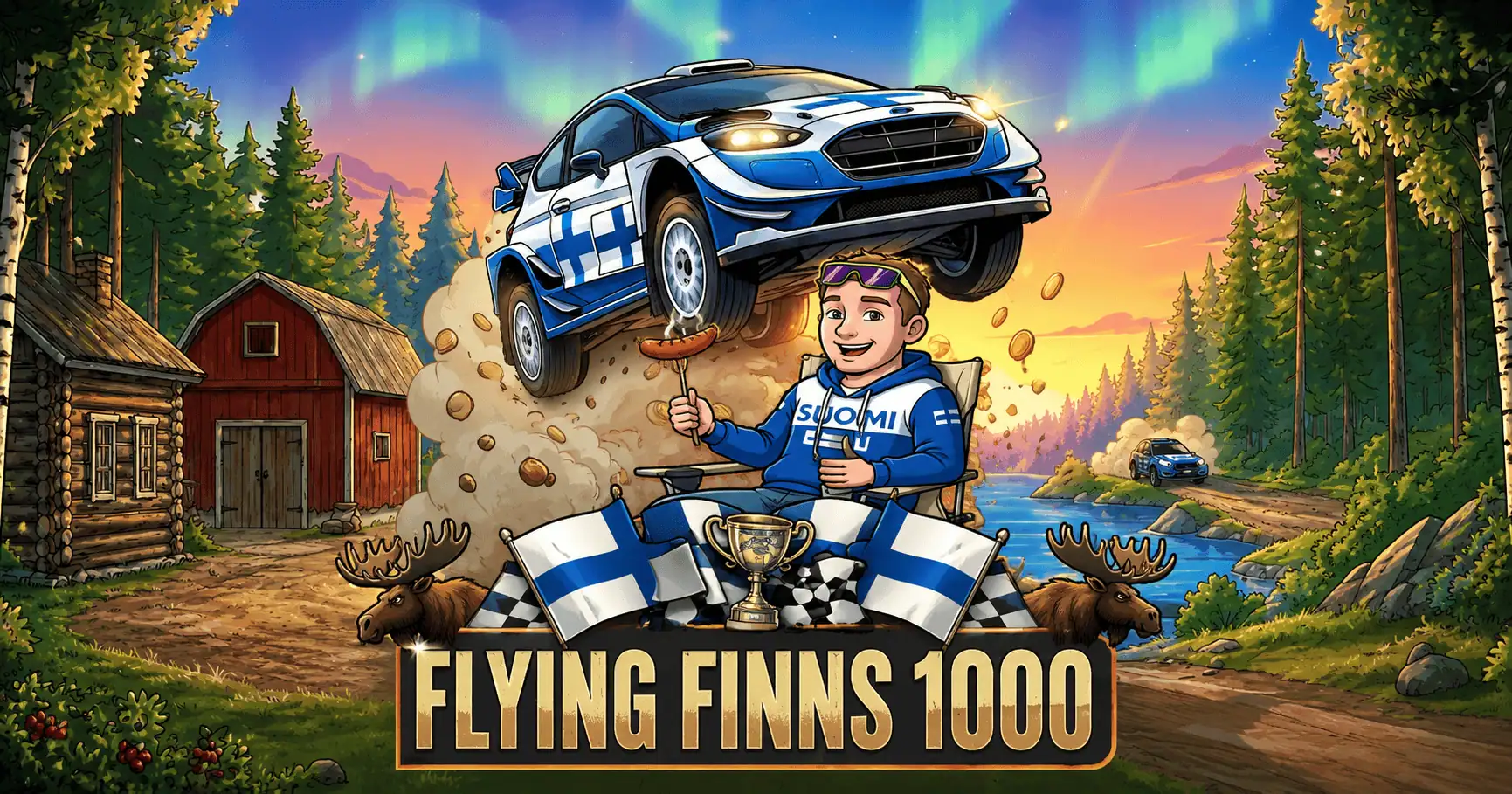 Flying Finns 1000 Slot by 1000 Lakes Studios Demo slot cover image