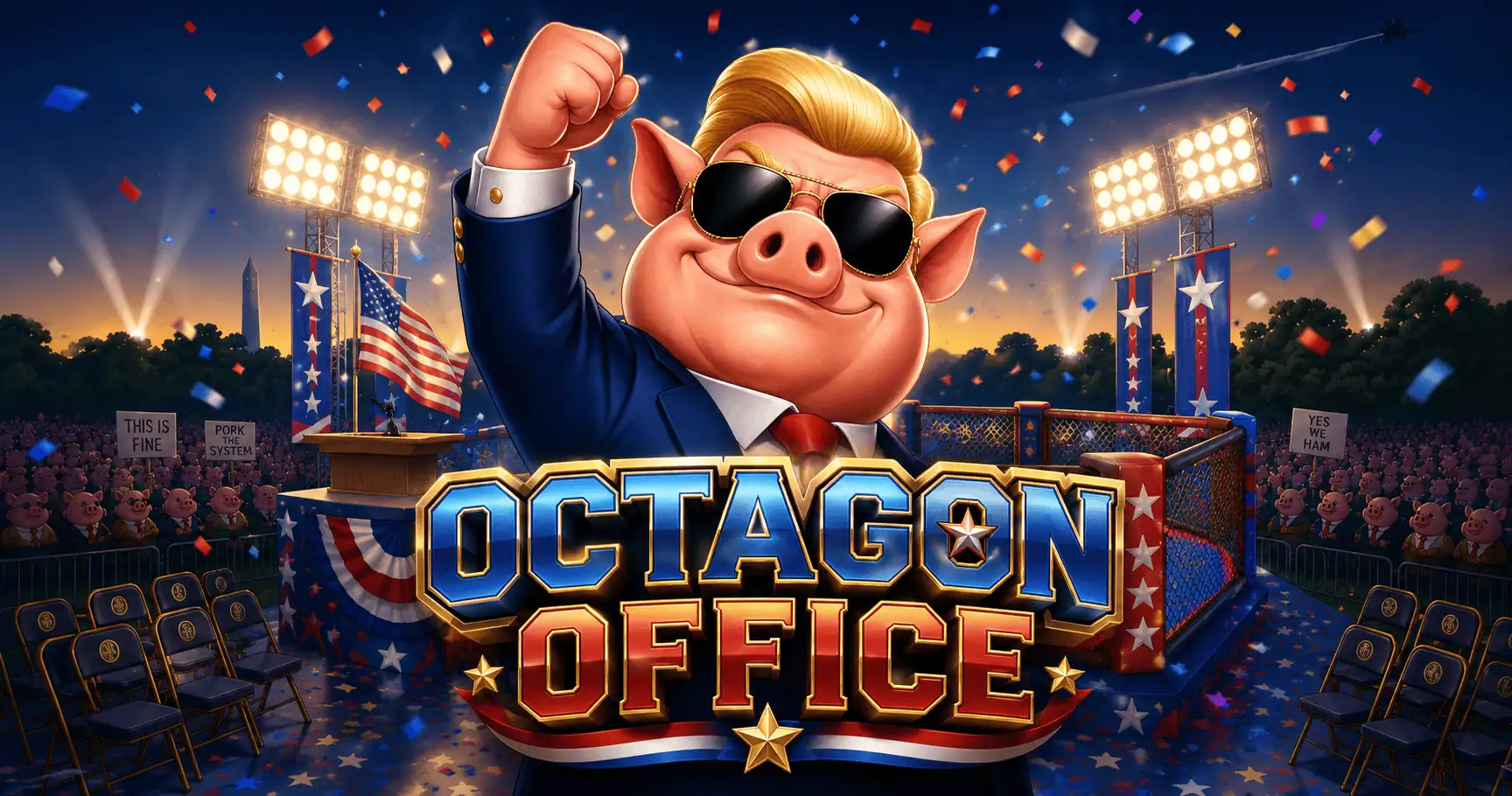 Octagon Office Slot by 1000 Lakes Studios Demo slot cover image