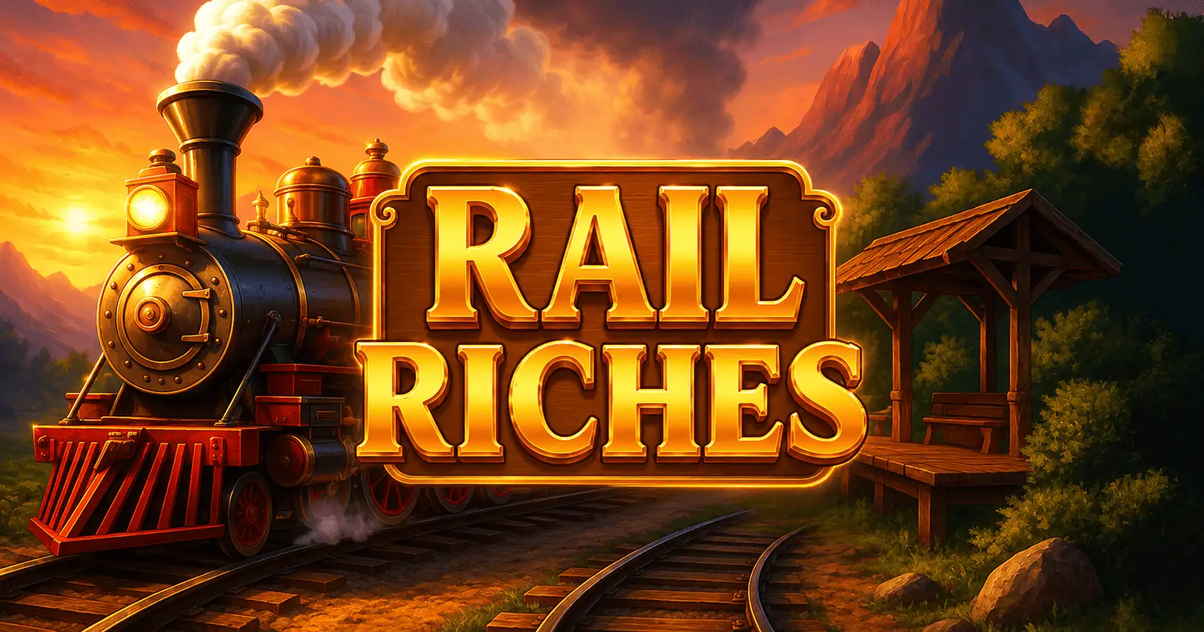 Rail Riches Slot by 1 Ace Studios Demo slot cover image