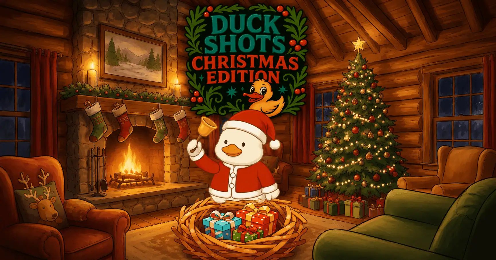 Duck Shots Christmas Edition Slot by Big Ducking Wings Demo slot cover image
