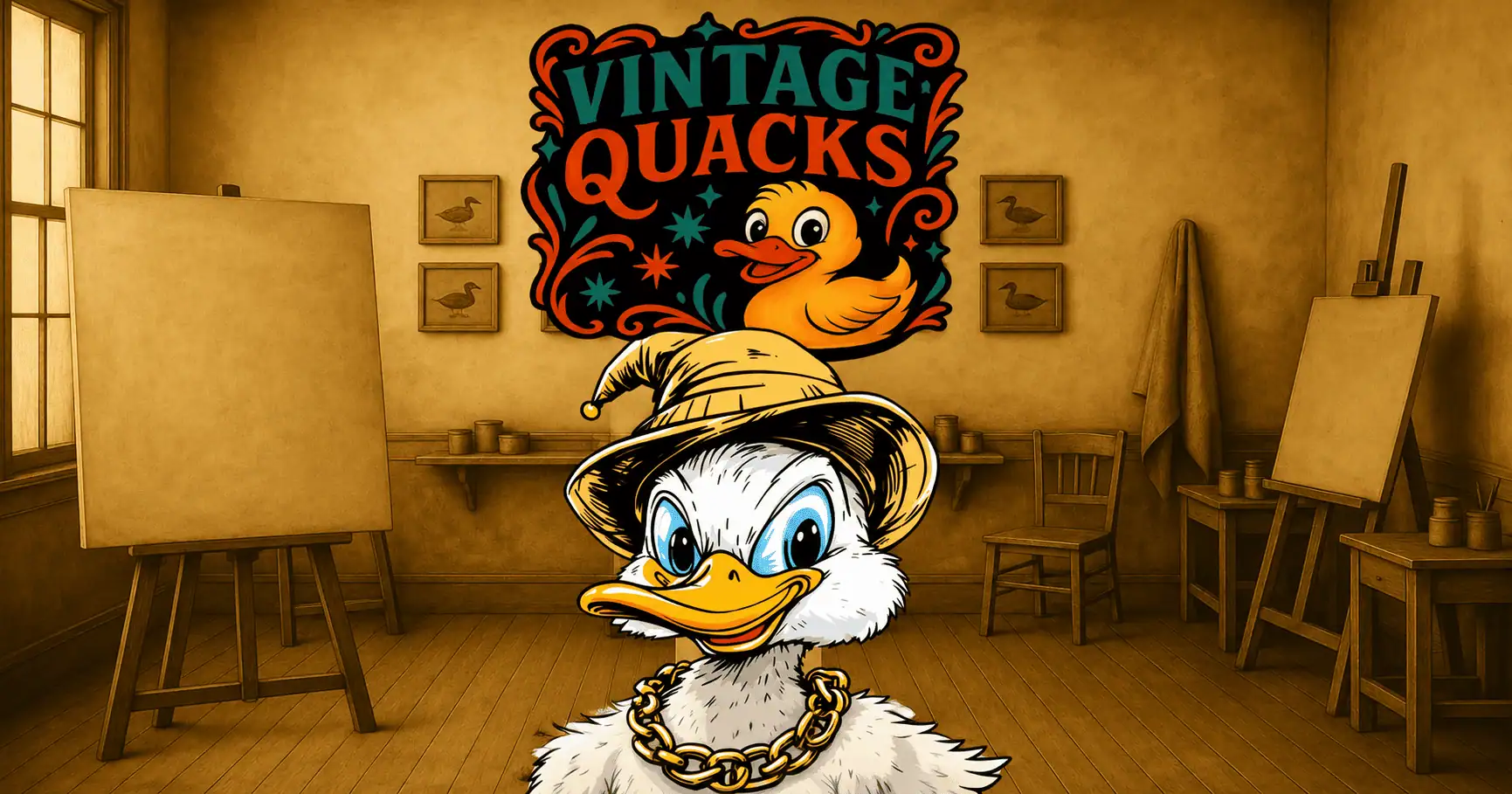 Vintage Quacks Slot by Big Ducking Wings Demo slot cover image