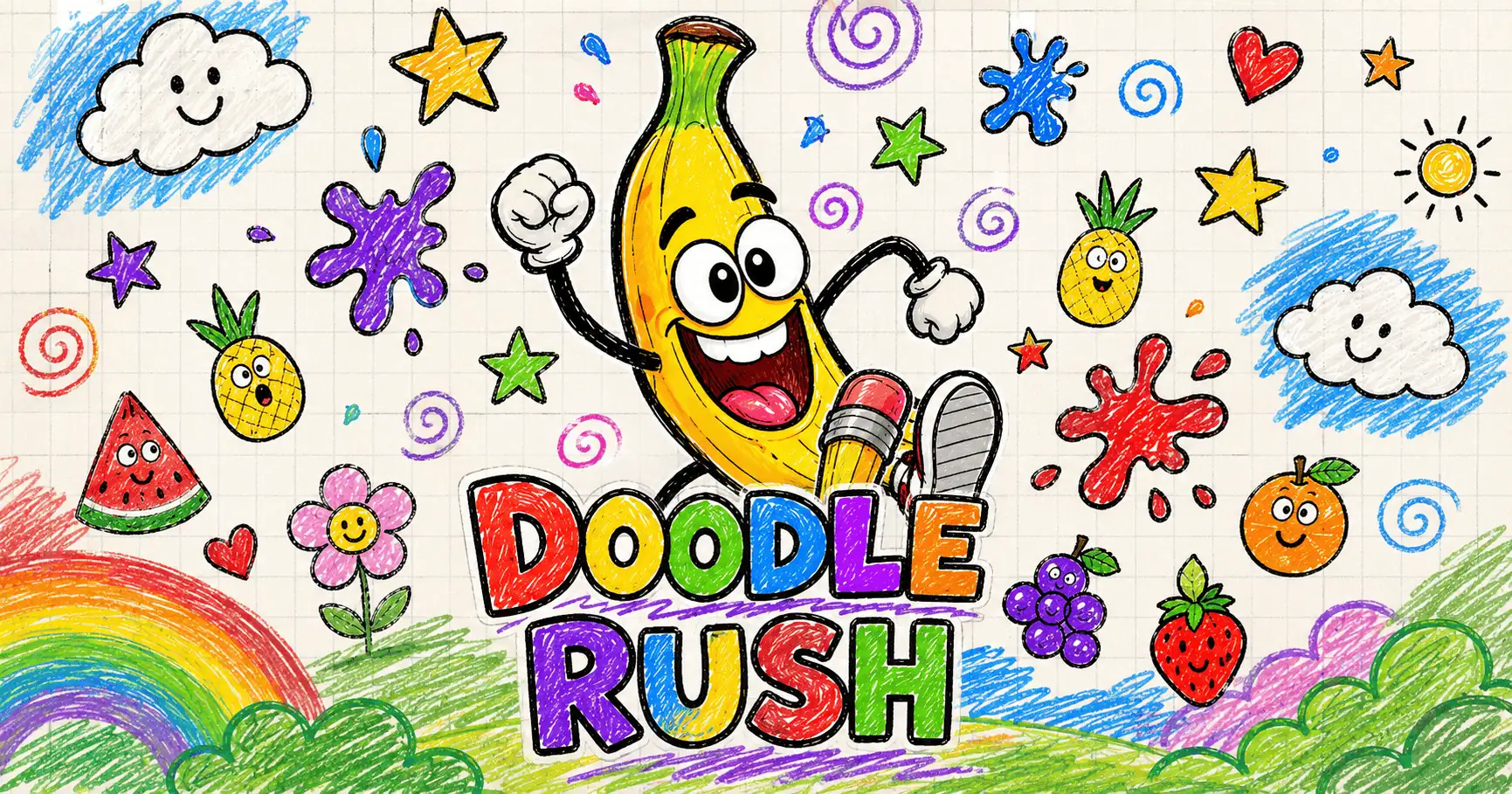 Doodle Rush Slot by Darkbyte Demo slot cover image