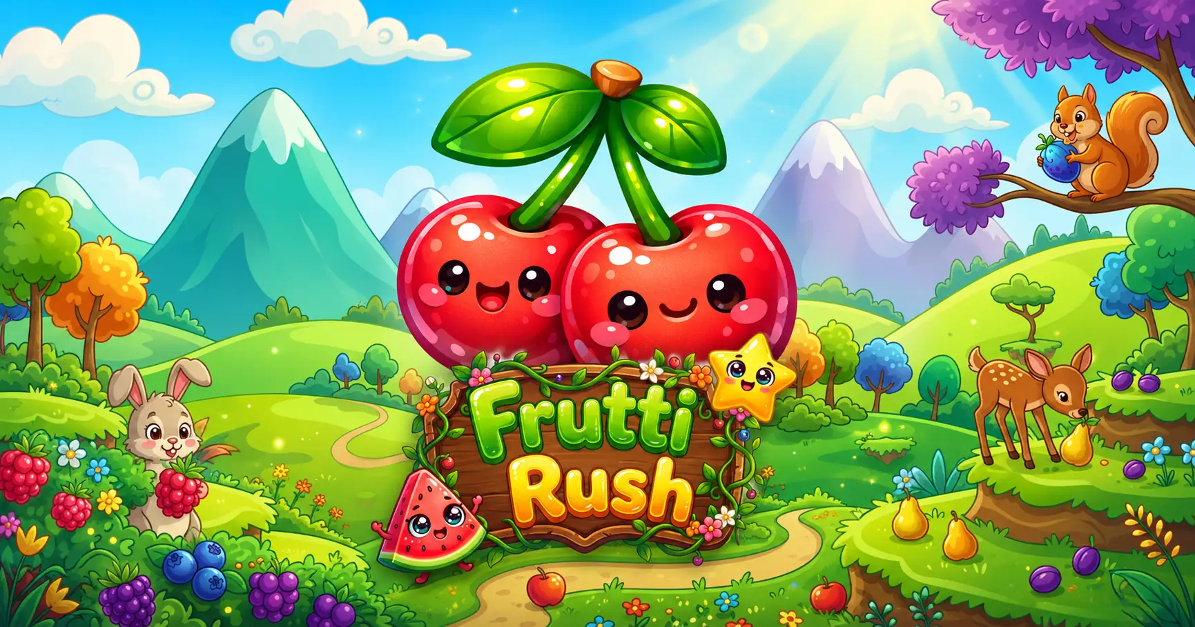 Frutti Rush Slot by Darkbyte Free Play slot cover image