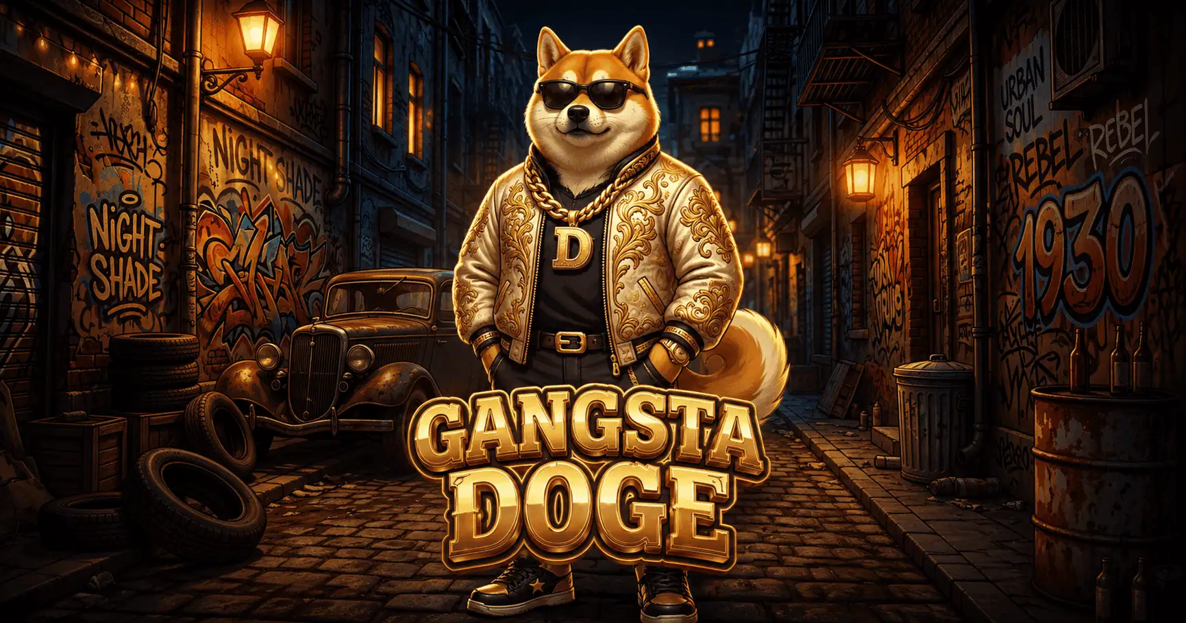 Gangsta Doge Slot by Darkbyte Demo slot cover image