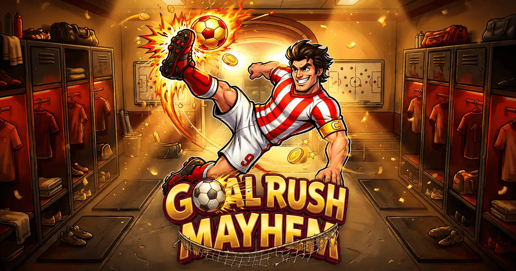 Goal Rush Mayhem Slot by Darkbyte Demo slot cover image