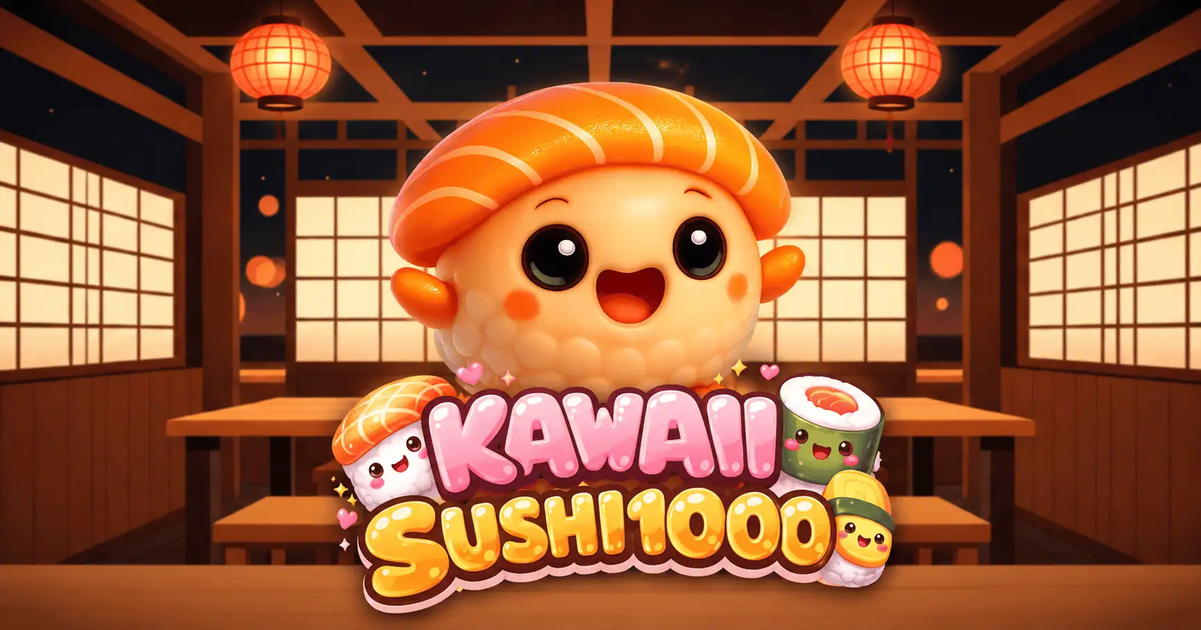 Kawaii Sushi 1000 Slot by Darkbyte Demo slot cover image