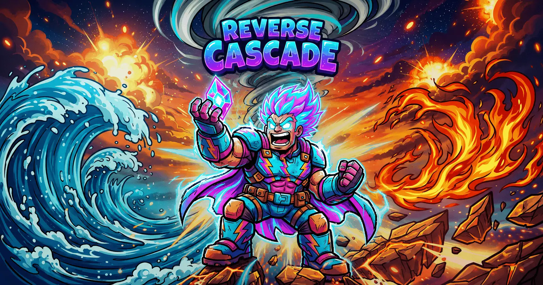 Reverse Cascade Slot by Darkbyte Free Play slot cover image