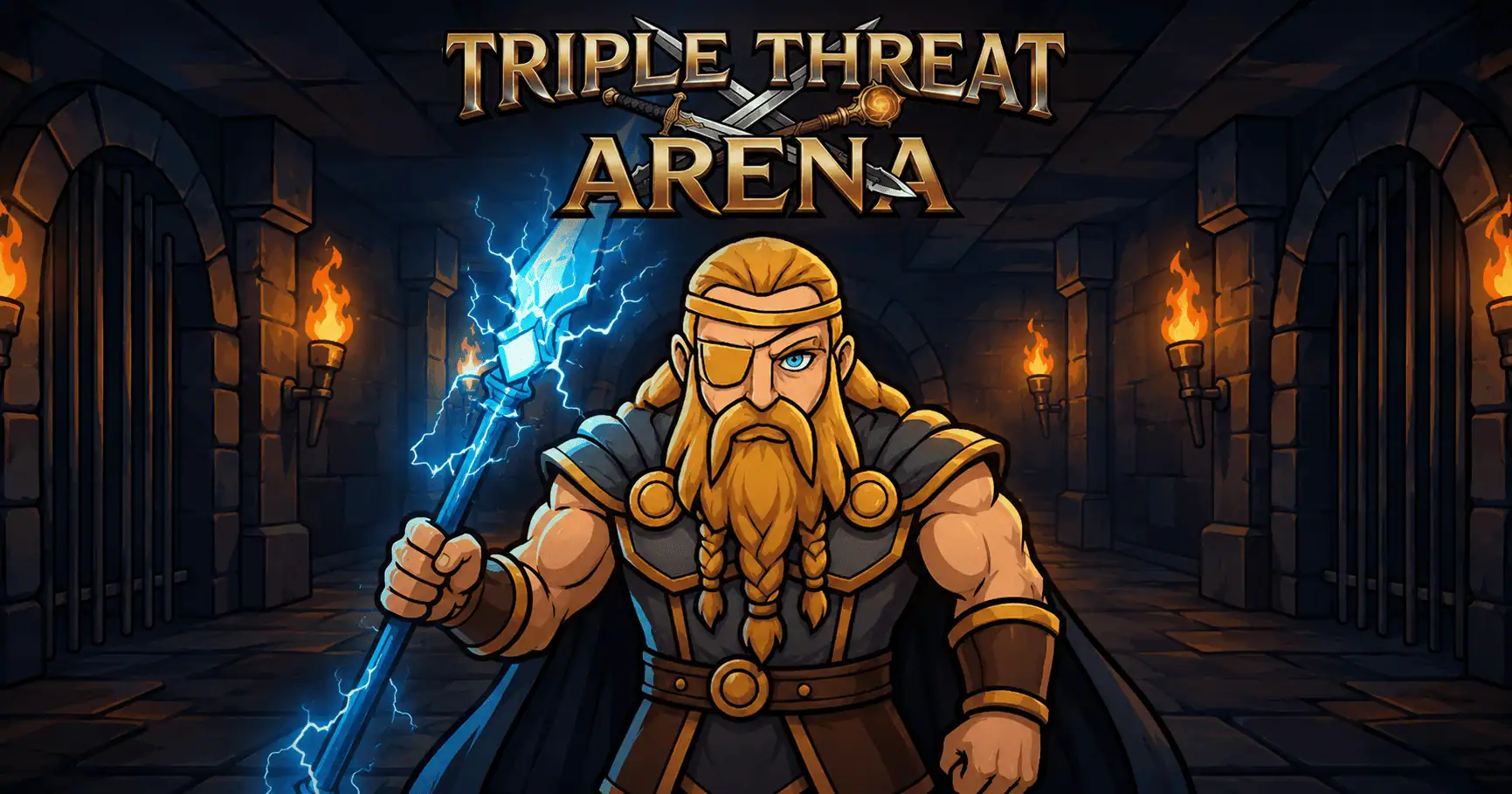 Triple Threat Arena Slot by Darkbyte Free Play slot cover image