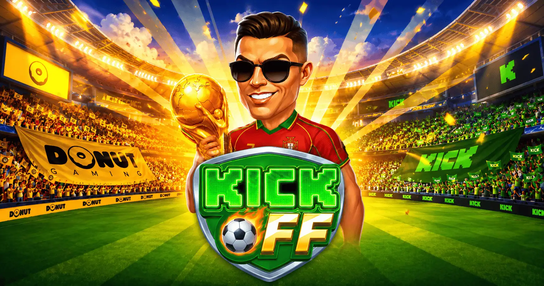 Kick Off Slot by Donut Gaming Demo slot cover image