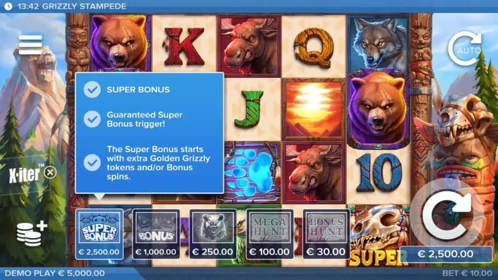 Elk studios grizzly stampede bonus buy