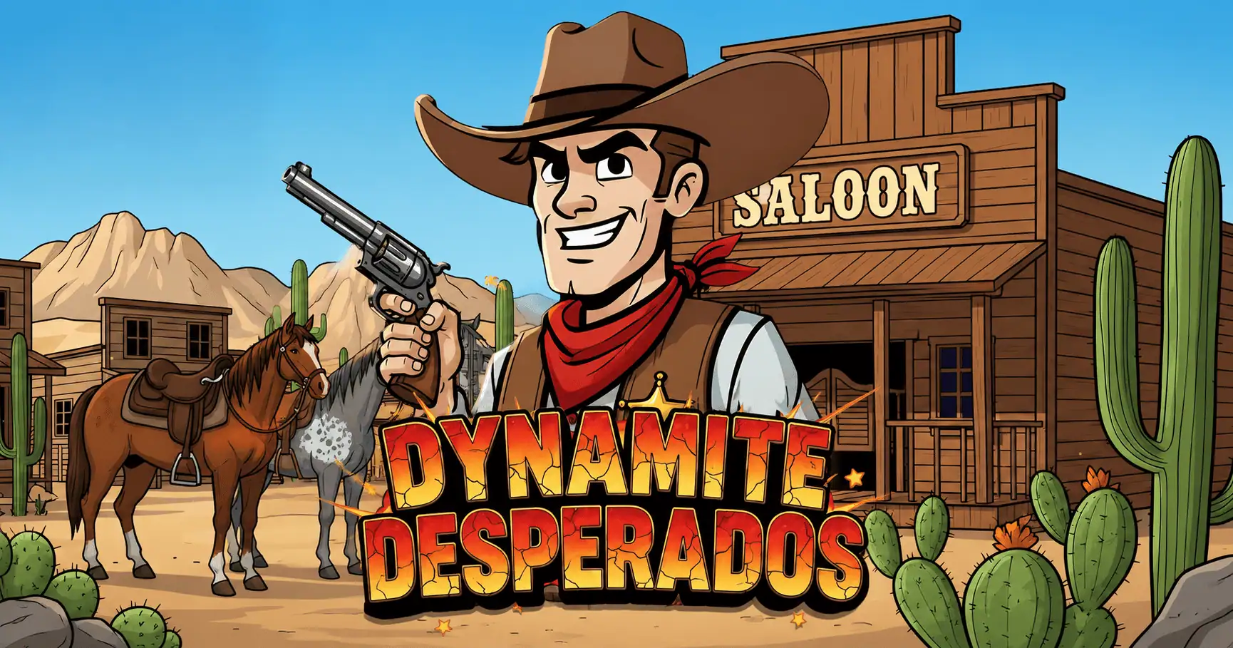 Dynamite Desperados Slot by Golos Games Demo slot cover image