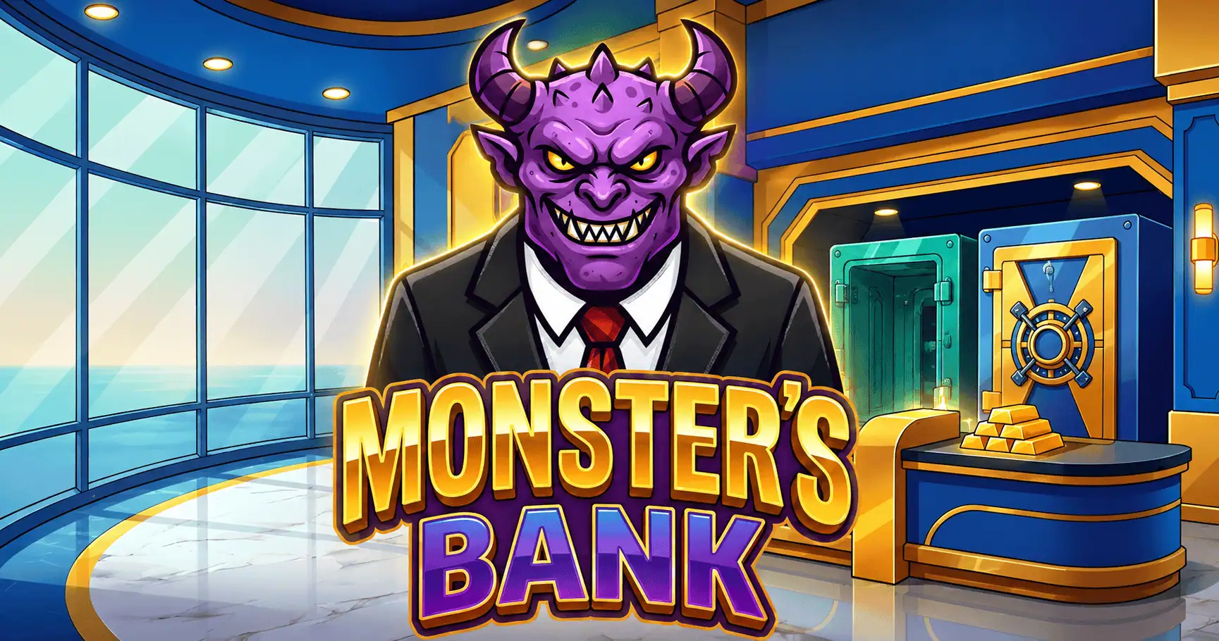 Monsters Bank Slot by Golos Games Demo slot cover image