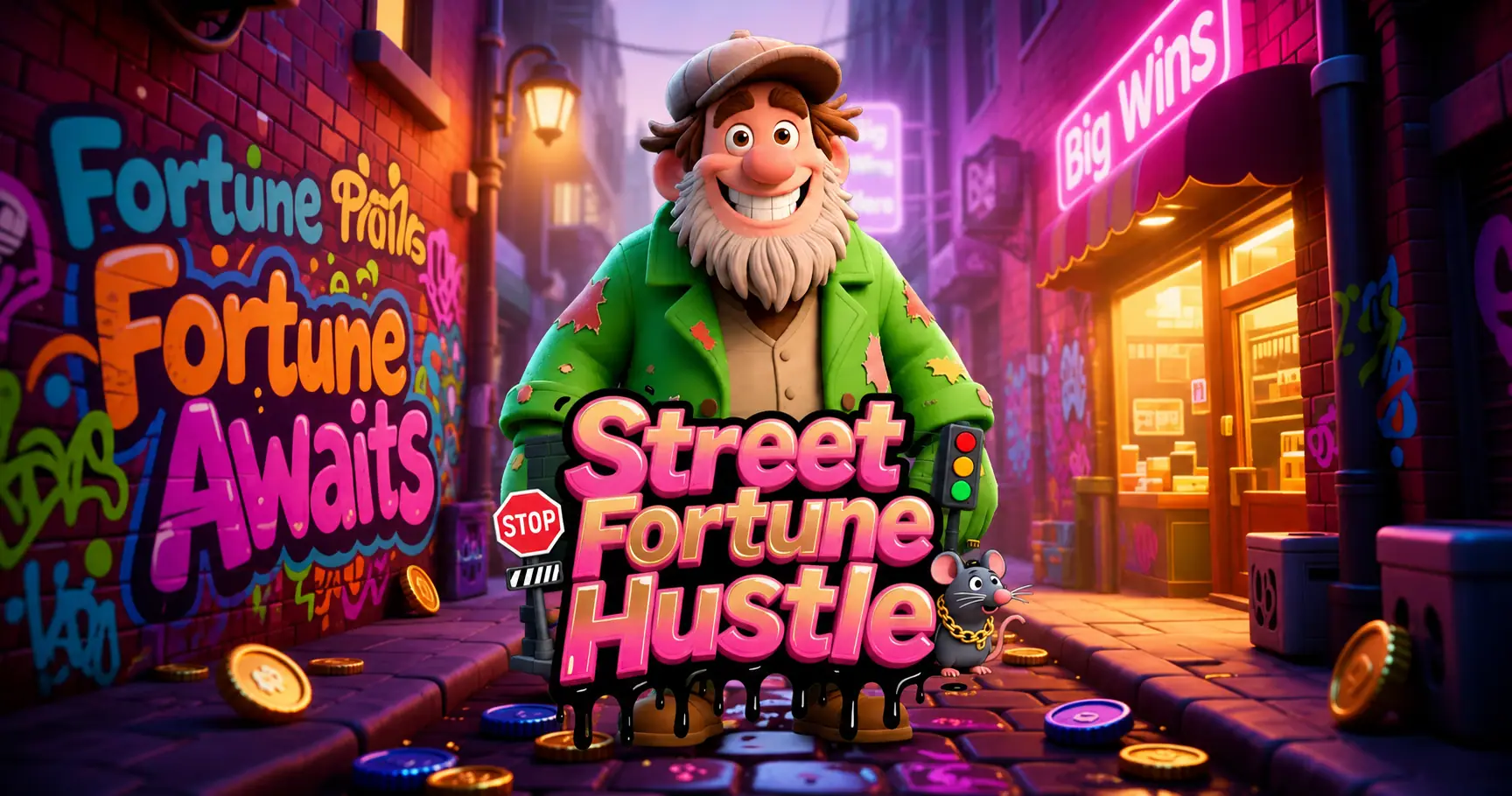 Street Fortune Hustle Slot by Golos Games Free Play slot cover image