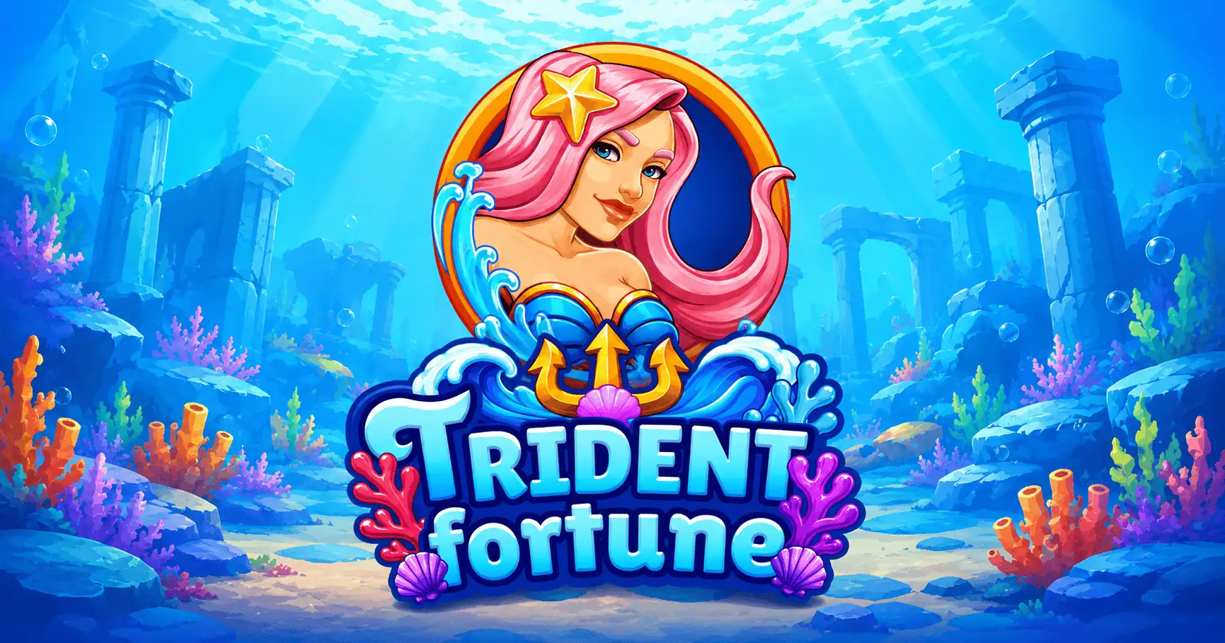 Trident Fortune Slot by Golos Games Free Play slot cover image