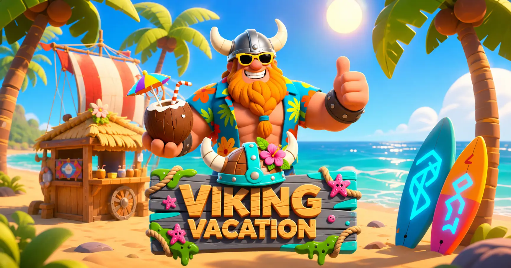 Viking Vacation Slot by Golos Games Demo slot cover image