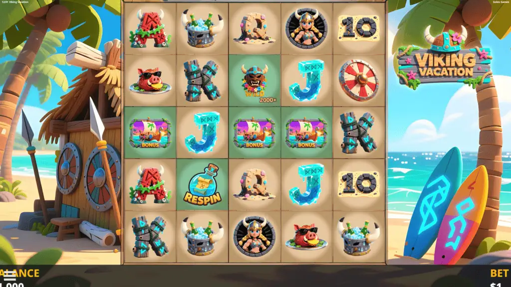 Golosgames viking vacation slot game preview