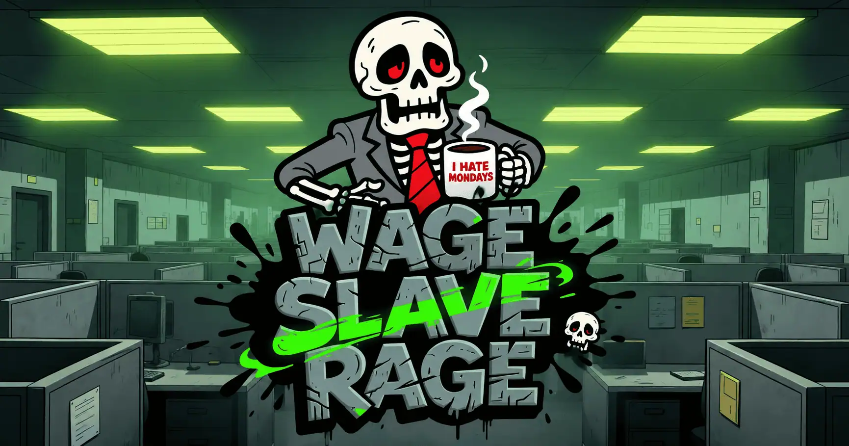 Wage Slave Rage Slot by Golos Games Demo slot cover image